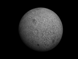 3D-rendering of Moon, high resolution