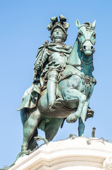 Obraz premium monument of King D.Jose I in Comercio Square in Lisbon