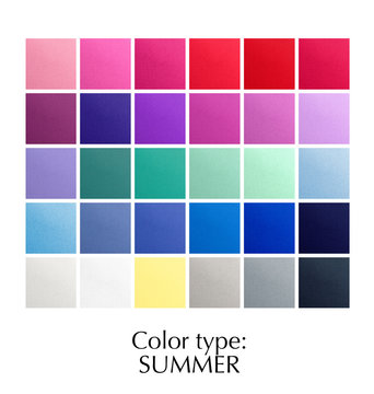 seasonal color analysis for summer type