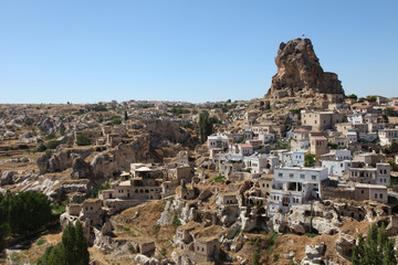 view of Ortahisar, Cappadocia