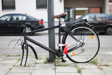 Fototapeta na wymiar Kradzieży rowerów