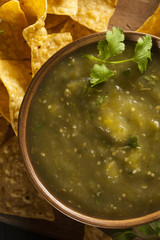 Homemade Salsa Verde with Cilantro