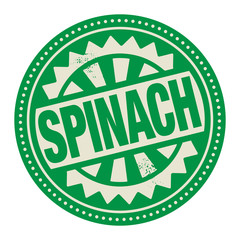 Abstract stamp or label with the text Spinach written inside
