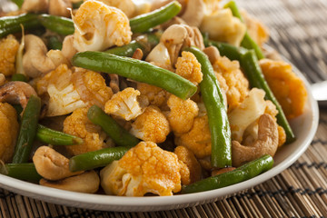 Spicy Thai Cauliflower and Beans