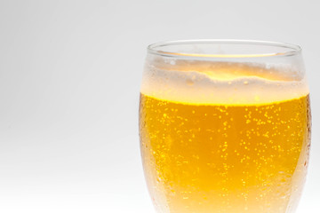 Closeup bubble of beer