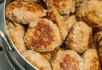 plate of meat rissoles
