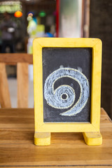 Small blackboard
