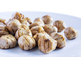 Fried vegetarian black pepper balls