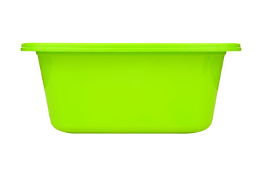 Plastic bowl Isolated on white with clipping path!