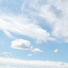 beautiful sky and white clouds