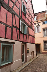 Naklejka premium ruelle à Colmar, Alsace
