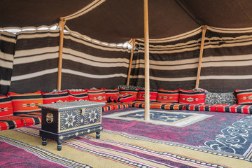 Naklejka premium Namiot Desert Camp Oman