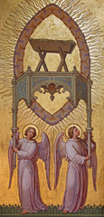 Obraz premium Vienna - Angels with the crib in Carmelites church