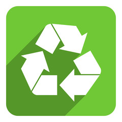 Obraz premium recycling flat icon