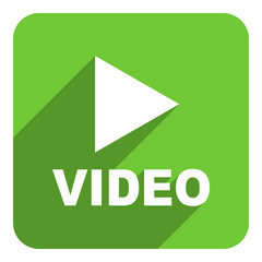 video flat icon