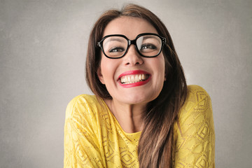 happy lady