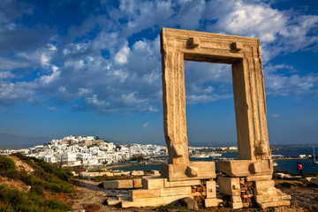 Portara - Naxos, Greece - obrazy, fototapety, plakaty