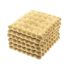 Tasty cookies isolated on white