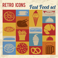 Fast Food icons set