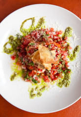 Ceviche modern mexican appetizer