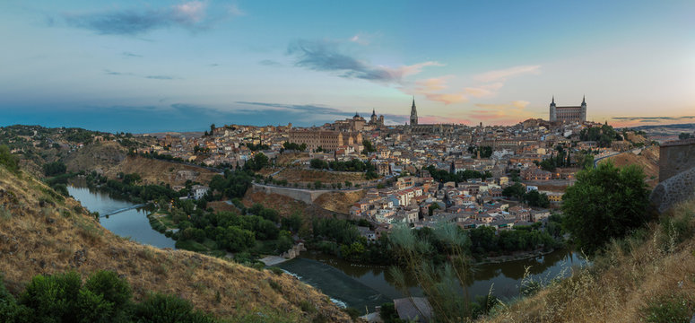 Panorama of Toledo and the Rio Tajo, Spain