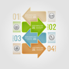 Modern design for business infographic