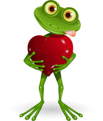 Frog with heart