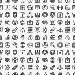 seamless doodle web pattern