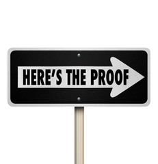 One Way Sign Heres the Proof Evidence Facts Ahead