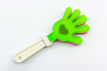 Colorful of hand clap toy.
