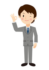 ビジネスマン オッケー