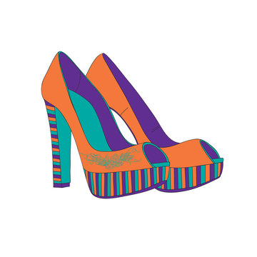 Platform Shoes clip art preview