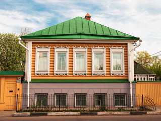 Sample Russian city of wooden architecture of 18-19 centuries