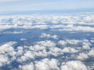 vue aerienne danemark depuis avion