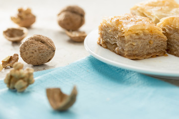 Baklava, delicious pastry dessert