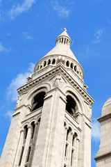 Fototapeta na wymiar Belltower of Basilique du Sacre-Coeur in Paris, France