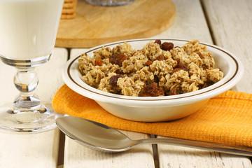 Healthy crunchy breakfast