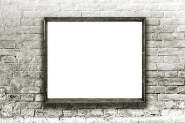 Picture hanging on the art gallery wall