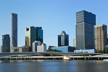 Fototapeta na wymiar Brisbane central business district