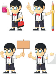 Nerd Boy Customizable Mascot 19