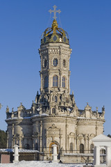 Fototapeta premium Church in the village Dubrovitsy, Moscow Region, Russia