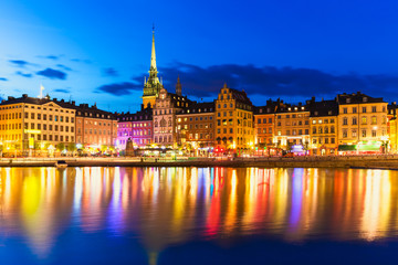 Fototapeta na wymiar Stare Miasto w Sztokholmie