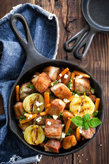 Meat with vegetables