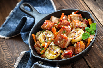Meat with vegetables