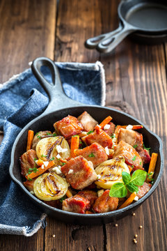 Meat with vegetables