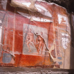 Herculaneum, Italien, Fresko,Neptun mit Amimone © Klaus Büth