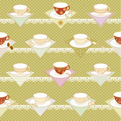 seamless tea cup texture