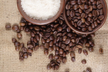 Robusta Coffee Beans on Goni Sack