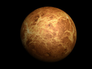 Obraz na płótnie Canvas 3D-rendering of planet Venus, high resolution