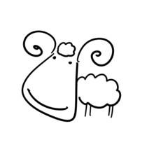 Funny sheep